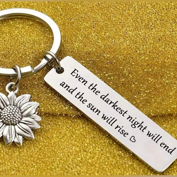 🌻Sunflower Inspirational Keychain🌻 - Picture 2 of 4